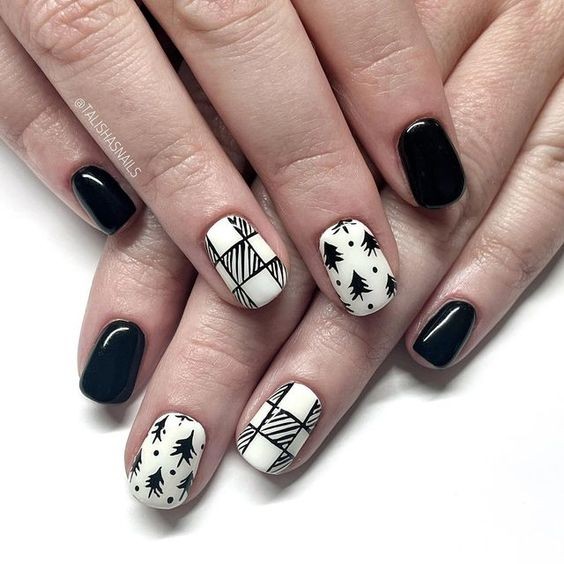 Geometric Black Patterns: