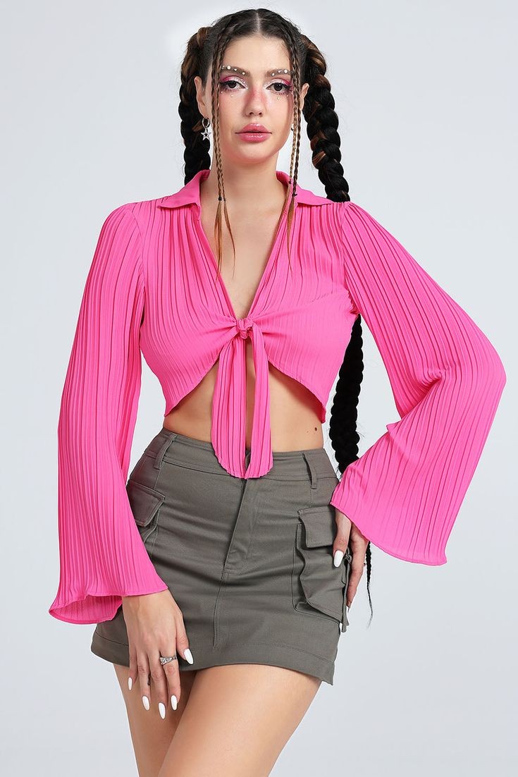 Pink Pleats and Pockets: A Playful Take on the Traditional