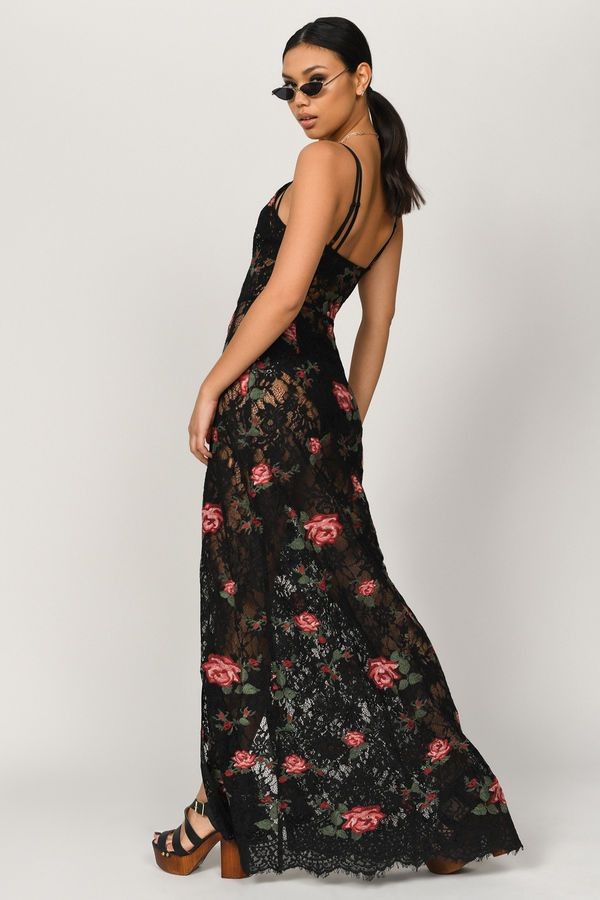 Black Bohemian Maxi Dress