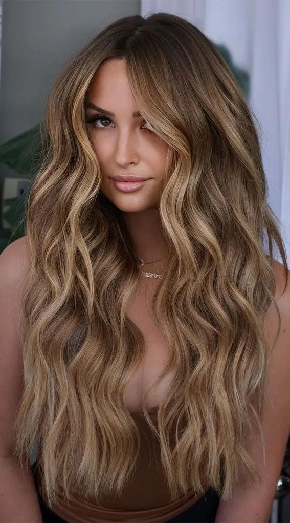 Sun-kissed Waves: Long, Luscious, and Full of Life