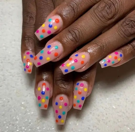 Rainbow Polka Dots