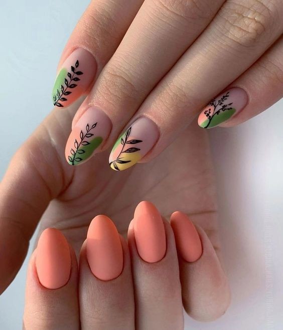 Abstract Florals in Matte Pink