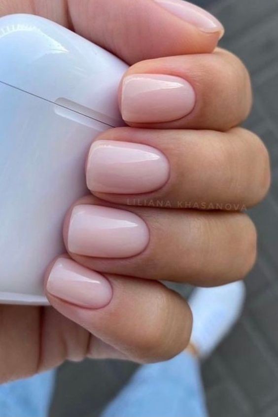 Elegant Bare Nails: