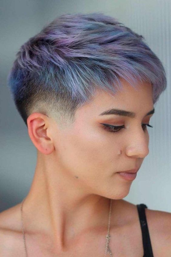 Pixie Cut with Undercut and Color