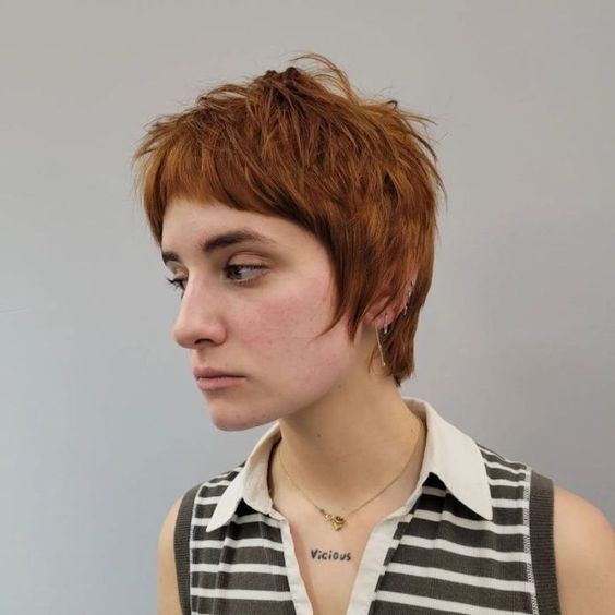 Pixie Mullet with Micro Bangs