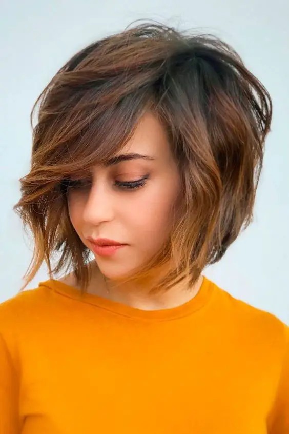 Side-Swept Inverted Bob