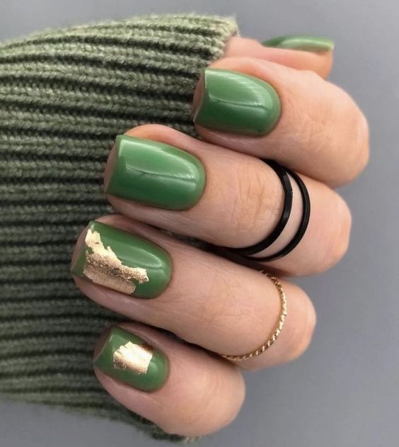 Luxurious Metallics and Olive Tones: The Bold Fusion