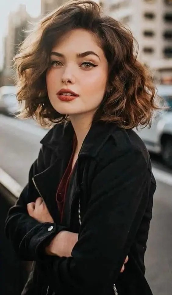 Medium-Length Messy Bob