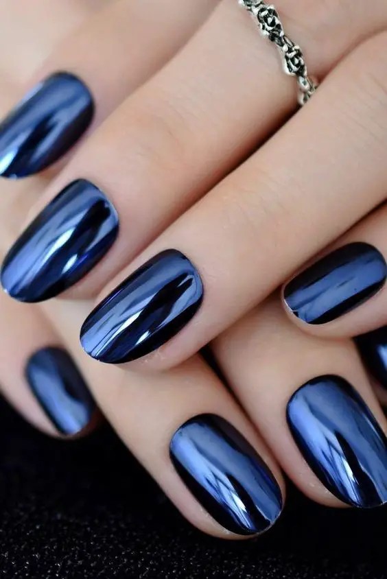 Metallic Blue: