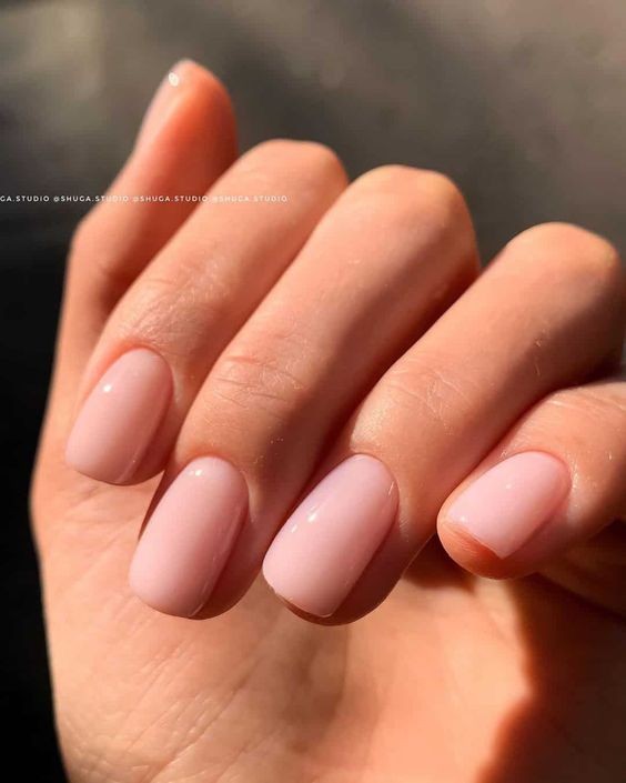 Rosy Nude Nails