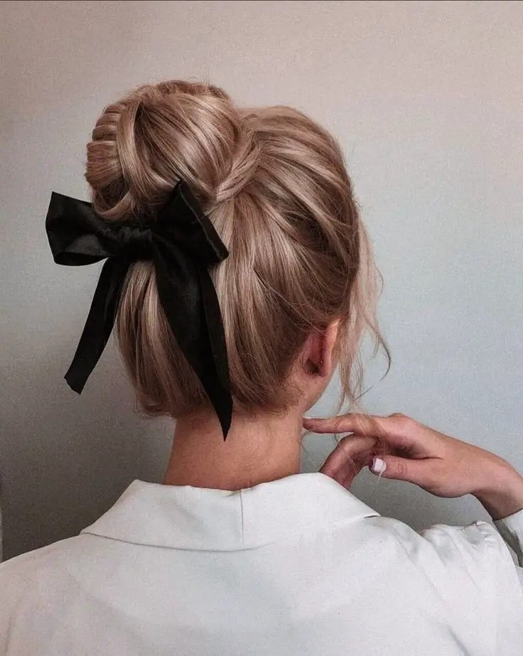 Classic Bun with Hair Accessory