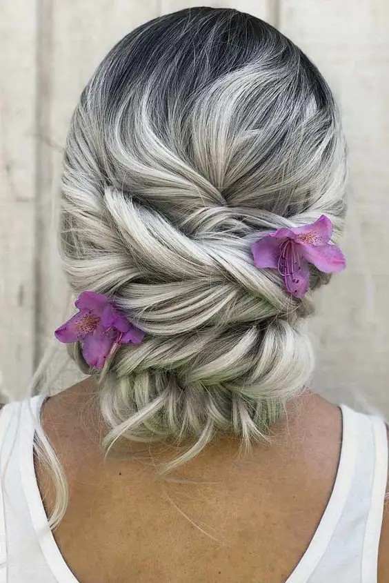 Twisted Updo Bun: