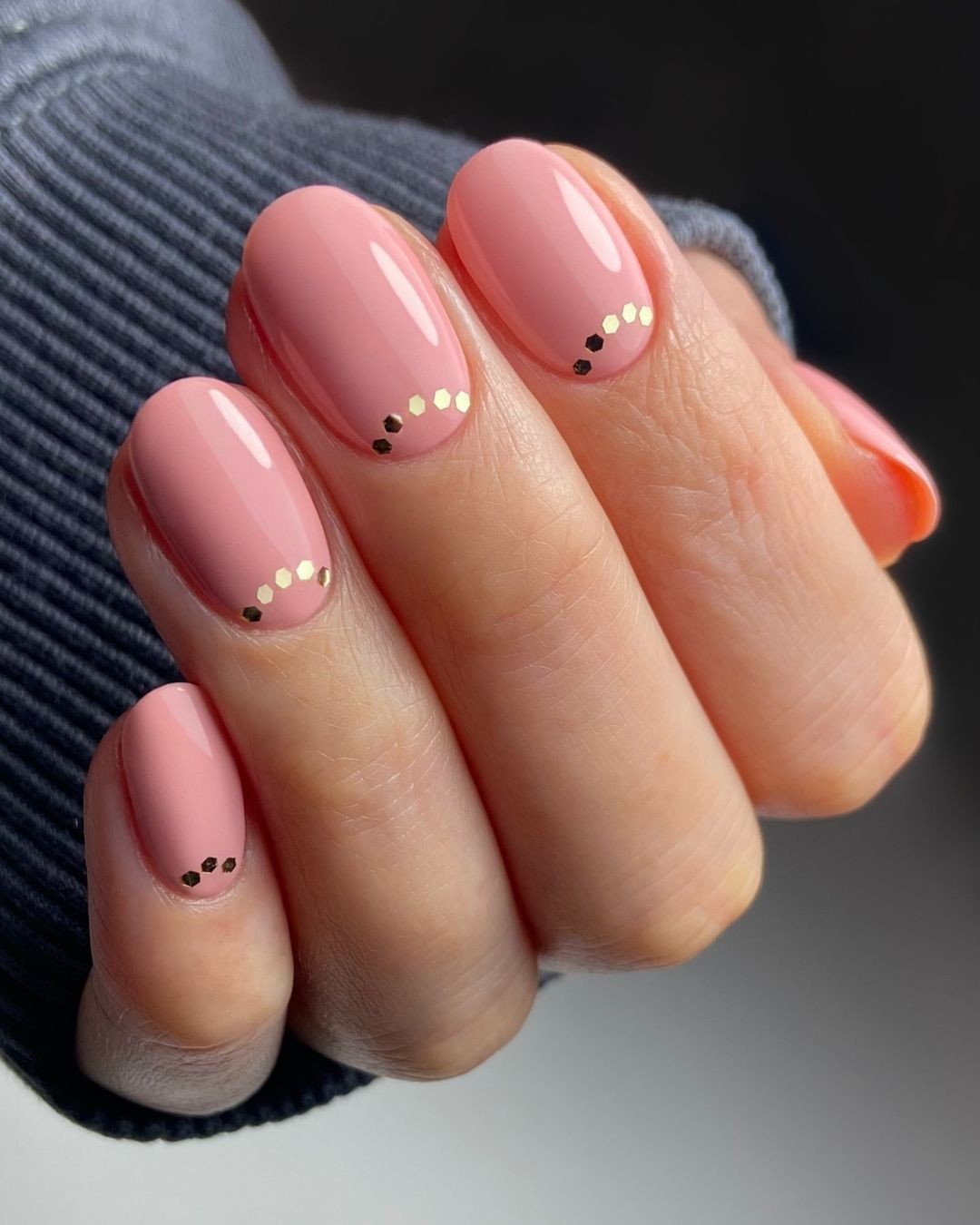 Minimalist Pink with Dot Accents