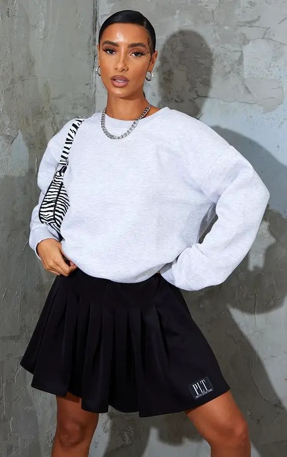 Sweater and Skater Skirt