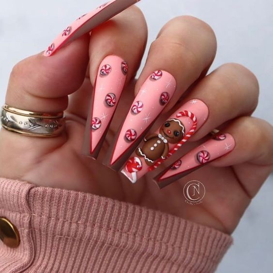 Gingerbread Manicure