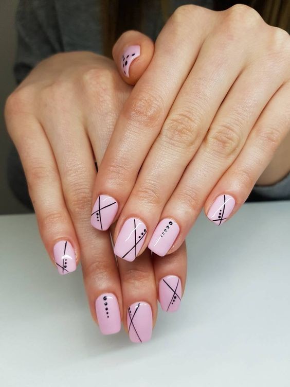 Pink Geometric Designs