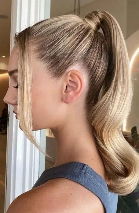 Sleek High Ponytail: