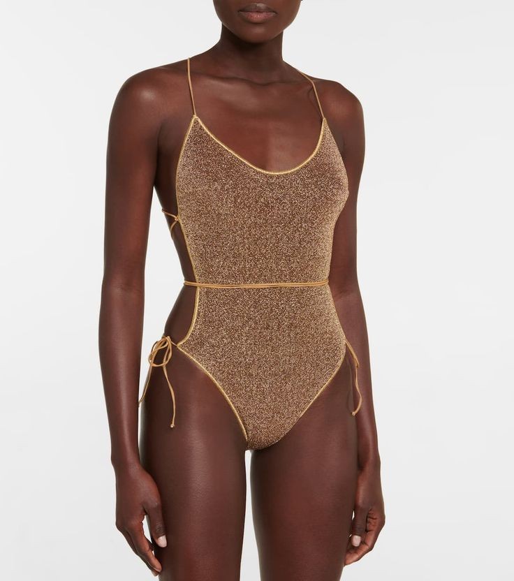 Chic Nude Cutout Swimsuit