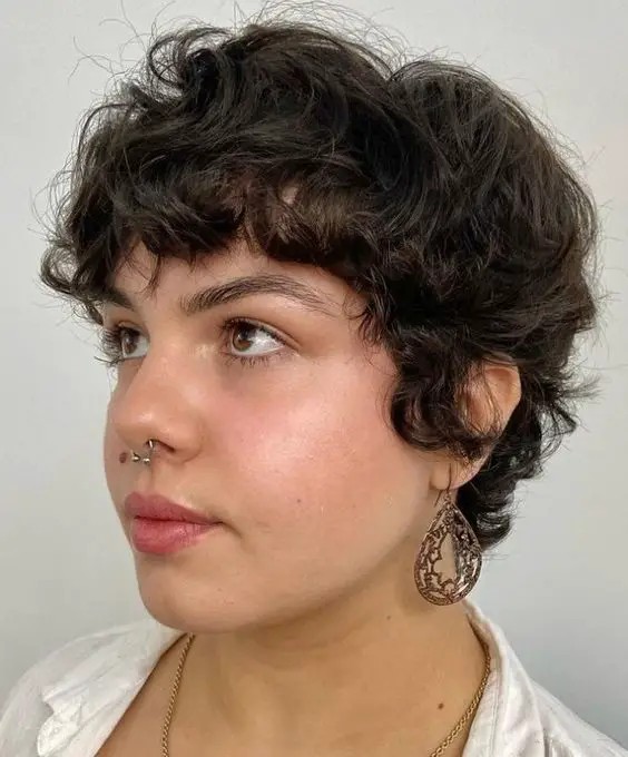 Curly Pixie Cut