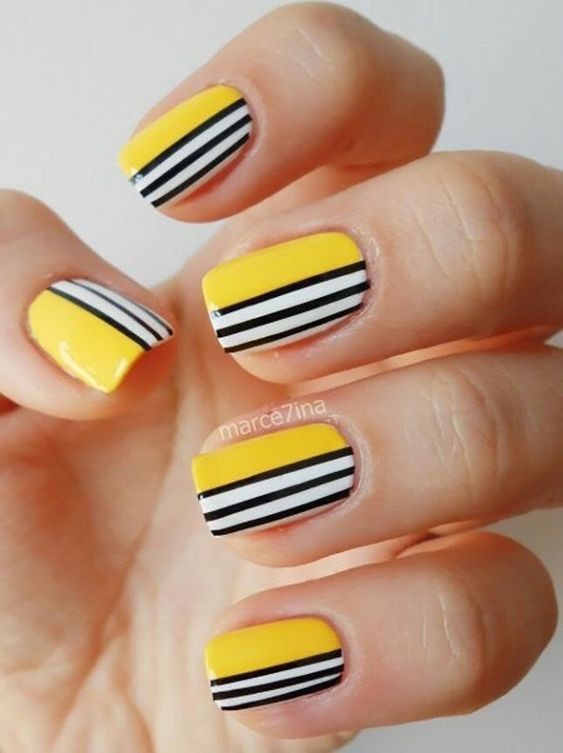 Yellow and Black Stripes: