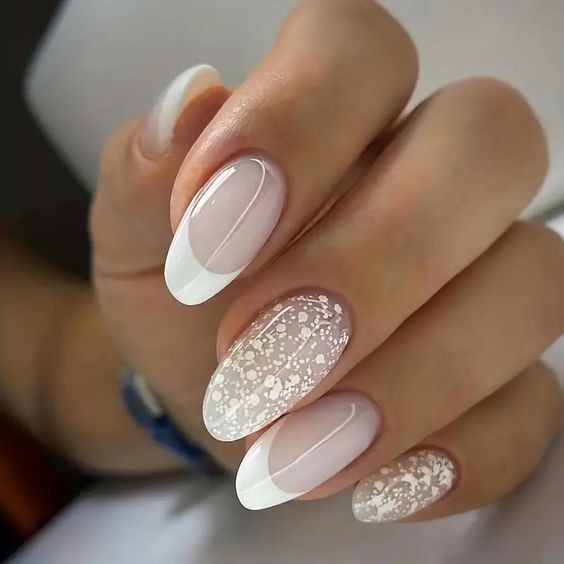 Sequined French Tips