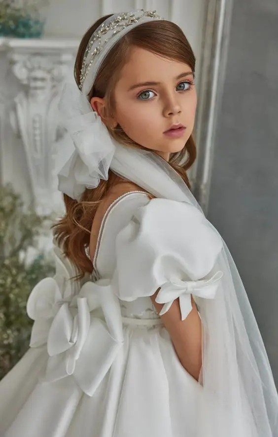 White Elegance with Bows