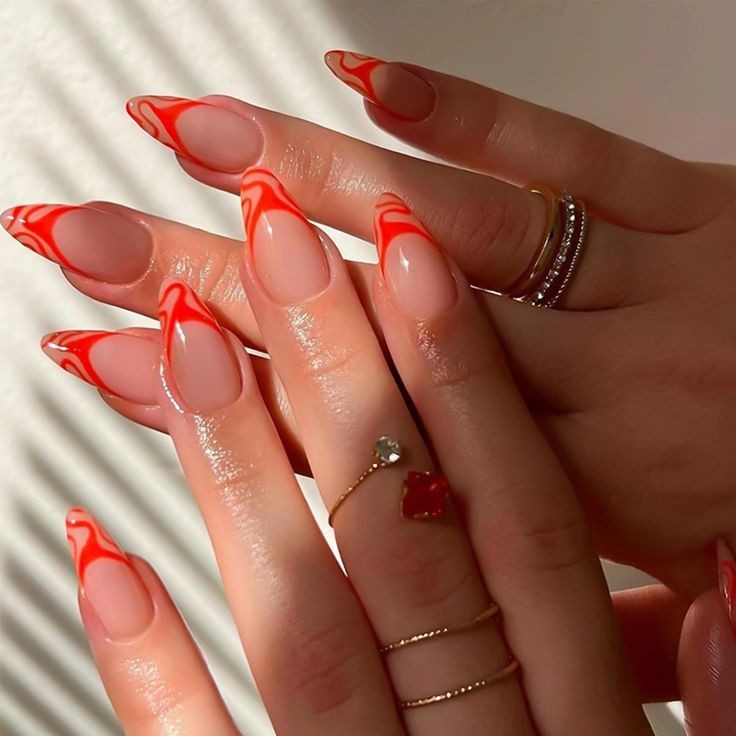 Idea 14: Citrus French Tips