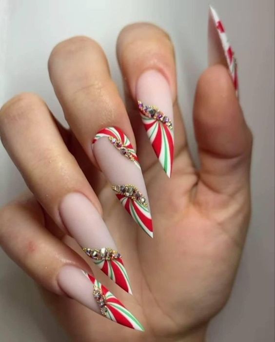 Festive French Tips