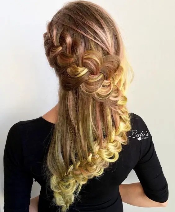 Waterfall French Braid