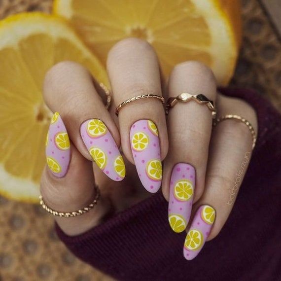 Lemonade Stand Nail Art