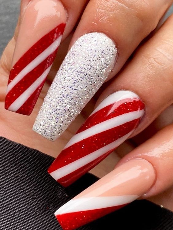 Candy Cane Red and White Stripes