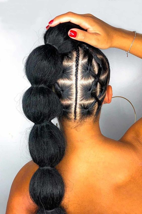 Jumbo Cornrow Ponytail