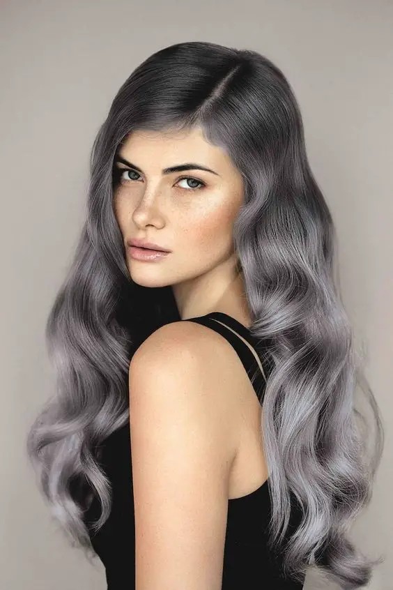 Lavender Hues for Long Locks