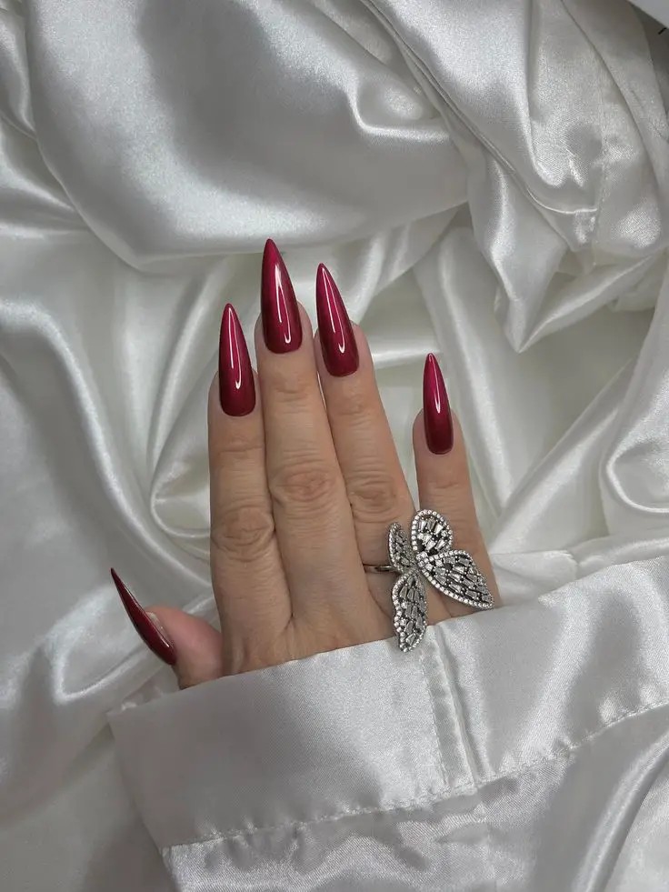 Rich Red Nails