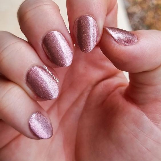 Velvet Textured Short Acrylic Nails: