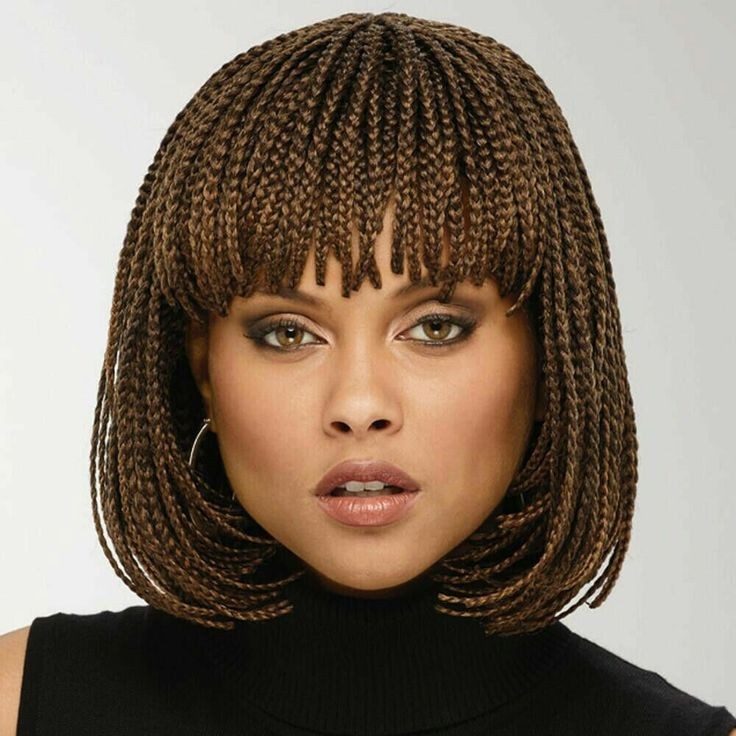 Braided Bob with Bangs