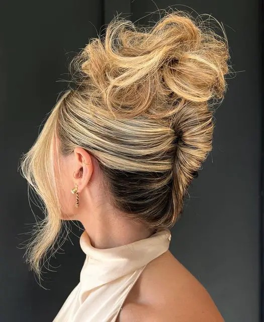 Layered Messy Bun