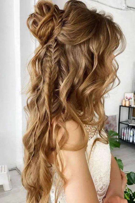 Messy Braided Ponytail