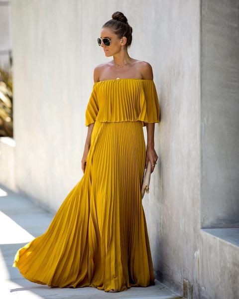 Pleated Maxi Dresses