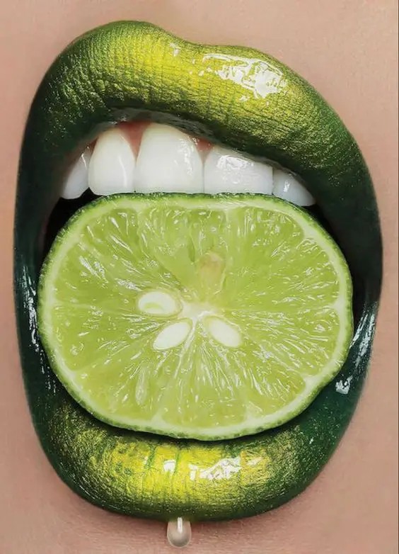 Lime Green Lips