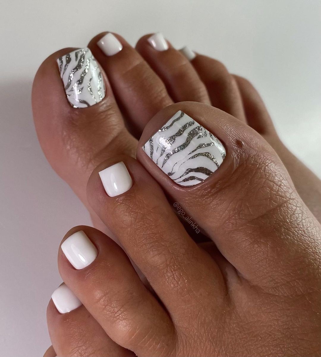 Zebra Stripes with a Glittery Twist