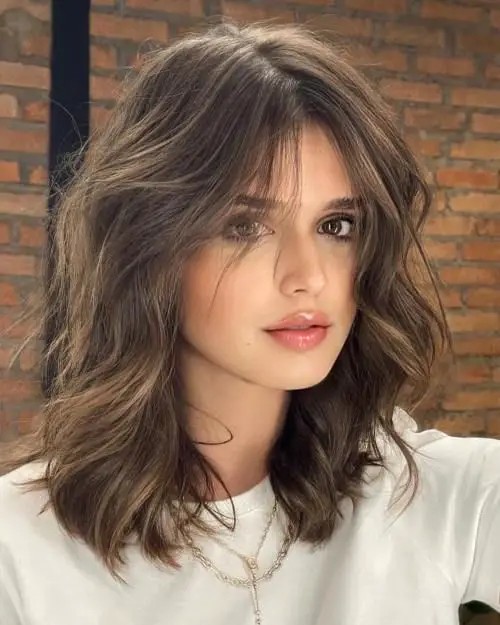 Medium-Length Boho Bobs: Effortless Chic