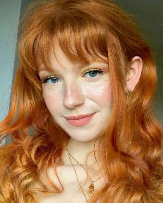 Copper Tones with Micro Bangs