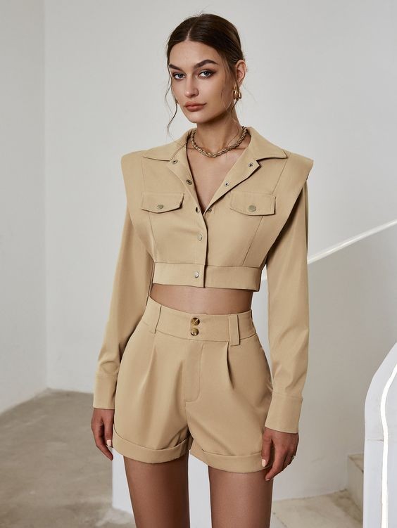 Utilitarian Chic in Neutral Tones