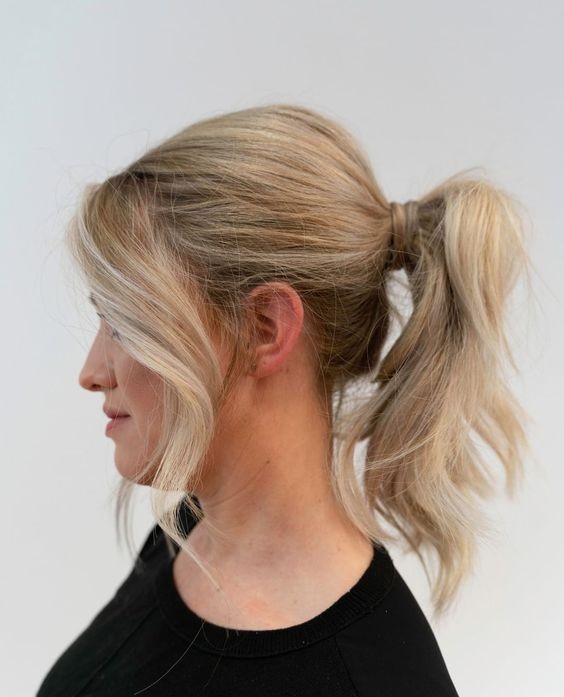 High Textured Ponytail