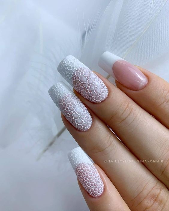 Lace-Inspired Nail Art