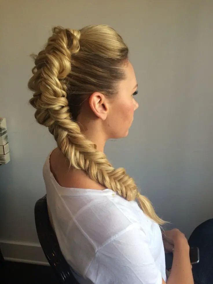 Mohawk Braid Ponytail