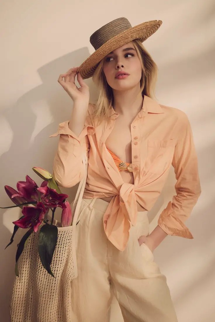 Tied-Up Peach: A Whisper of Summer