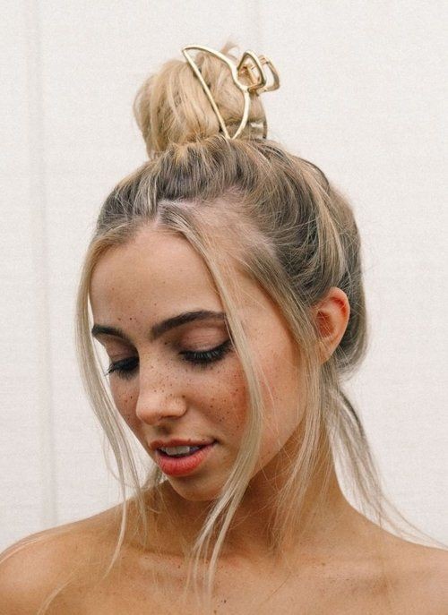 Idea 14: Messy Butterfly Bun