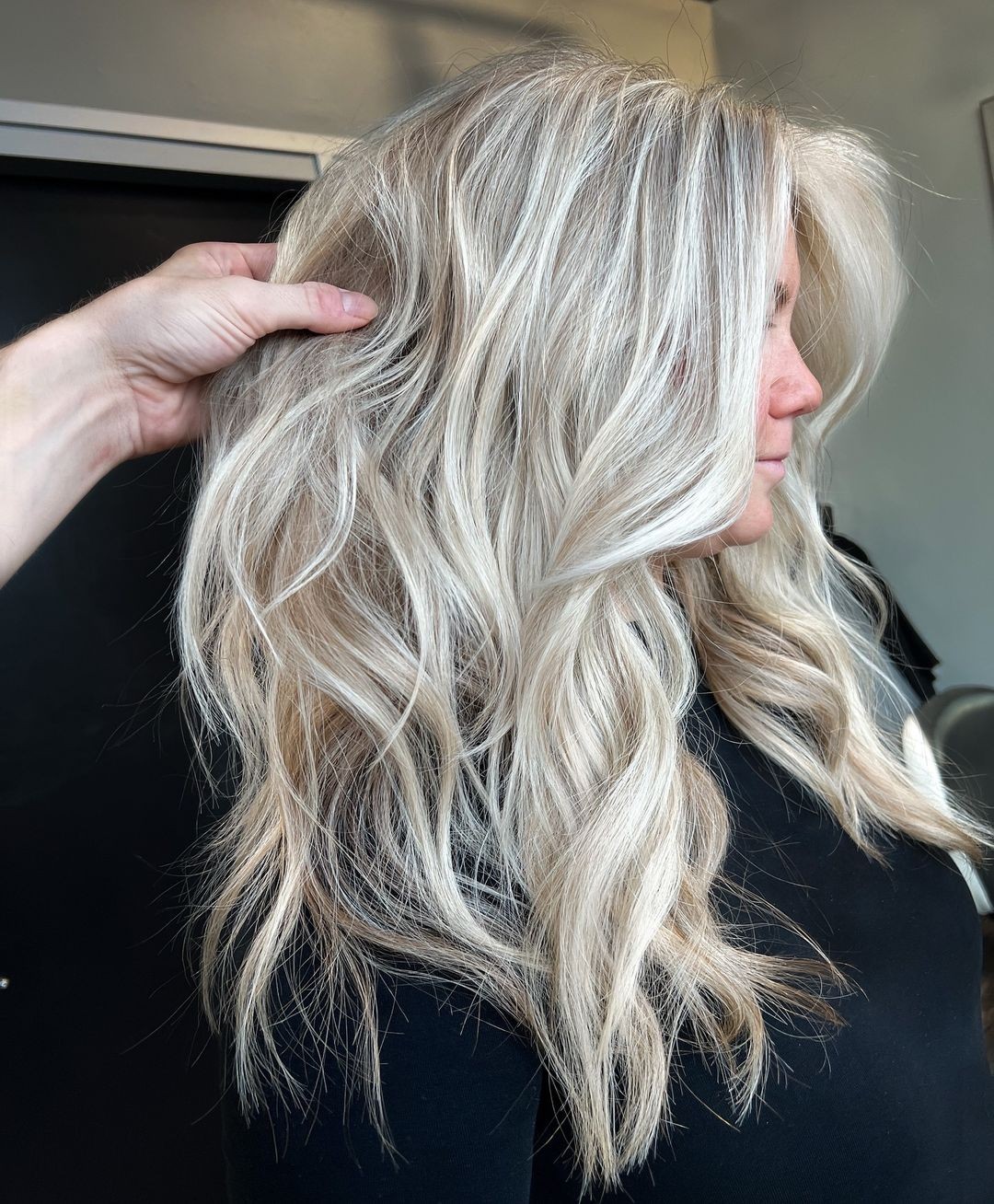 Silver Blonde Beach Waves